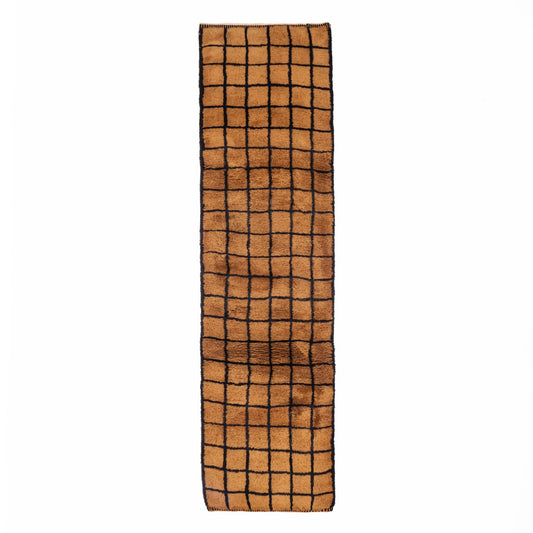 Bronze Grid rug
