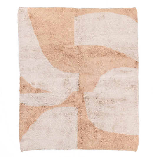 Peach Fossil rug