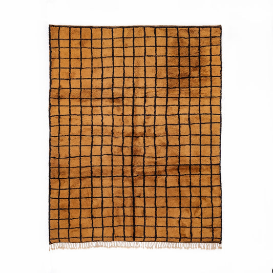 Bronze Grid rug