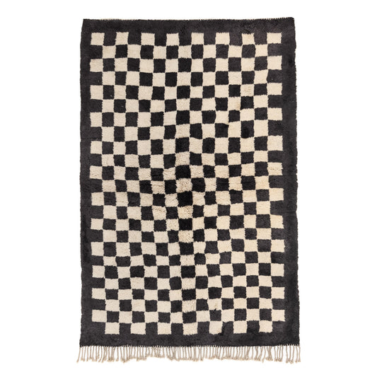 Midnight Checkers rug